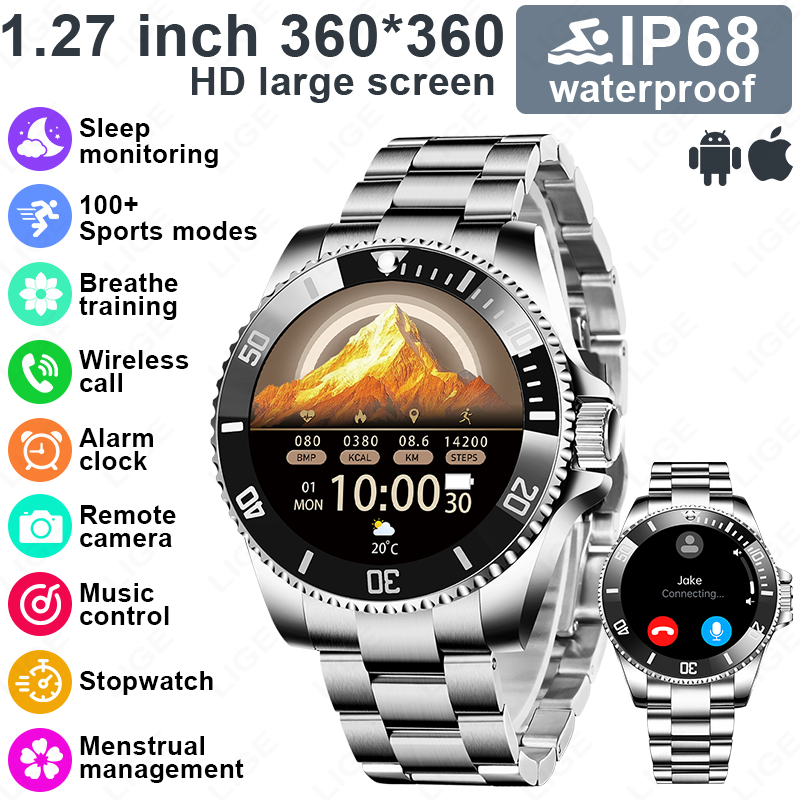 Montre connectée LIGE, nouveau - Korean Men Lifestyle avis et prix